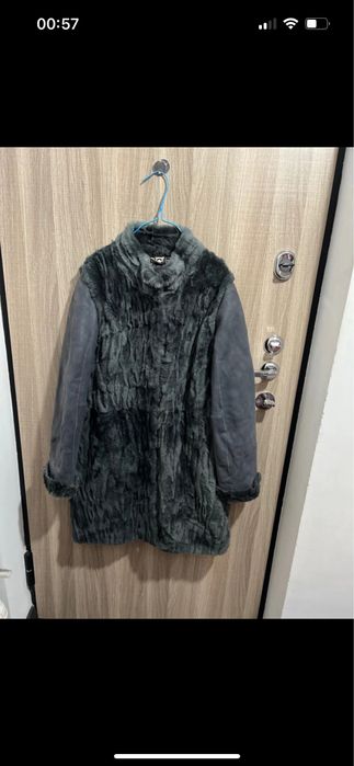 Cojocel dama din piele si blana naturala de miel