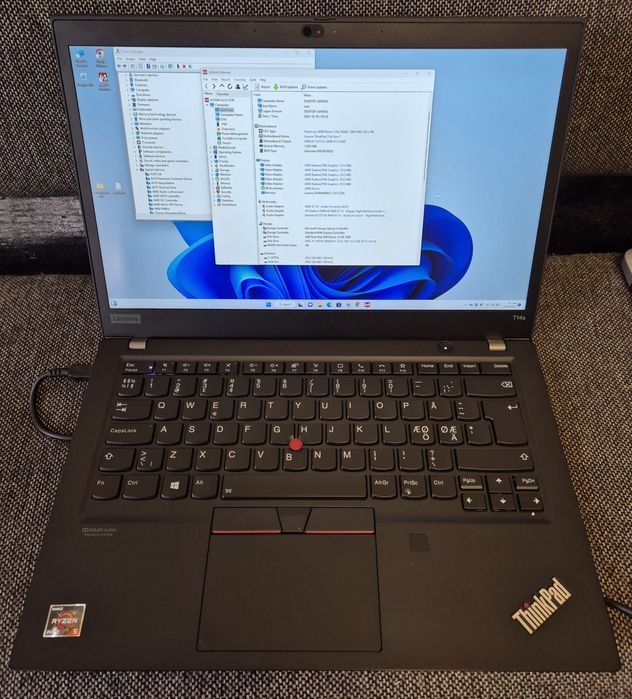 vand laptop Lenovo ThinkPad T14s.14"FH.Ryzen 5 Hexa.16 Gb.Ssd 512 Gb