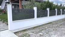 Garduri si porti panou stil jaluzea, sipca metalica, plasa bordurata