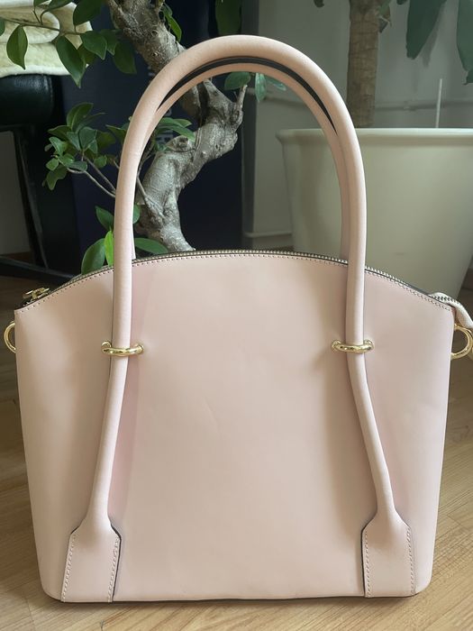 Geanta piele roz pastel
