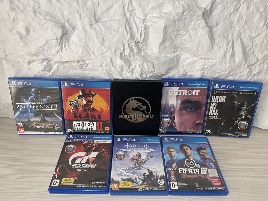 Диски на пс 4 диски пс 4 игры на пс 4 игры пс 4 MK 11 RDR 2 Detroit пс