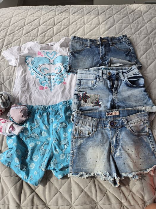 Лот дрехи за момиче на 7 години 128 см (31 бр) Zara, USPA Polo, H&M