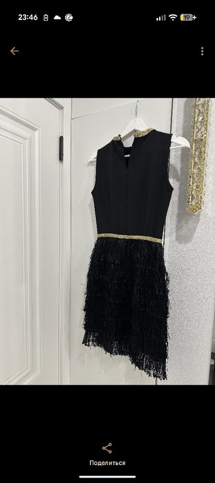 Продам вечернее чёрное платье