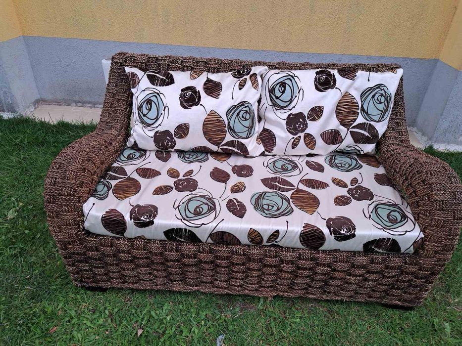 Диван естествен ратан