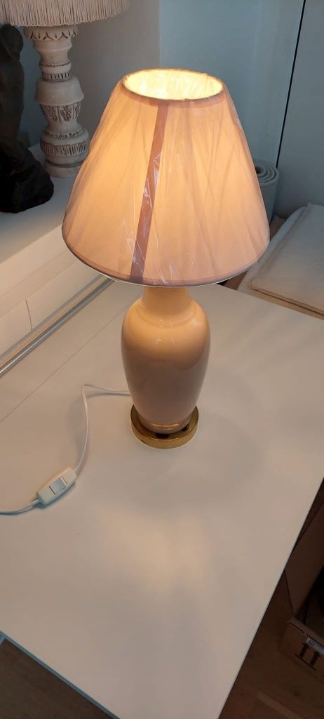 Lampa veioza vintage colectie ceramica alama Anglia 1970