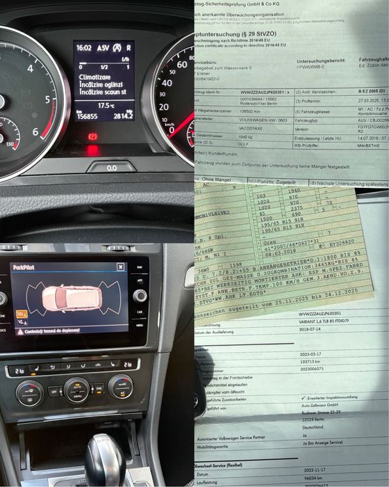 VW Golf 7,5 AUTOMATA Fara Adblue 156000 Km Xenon Led Nav Apple An 2018