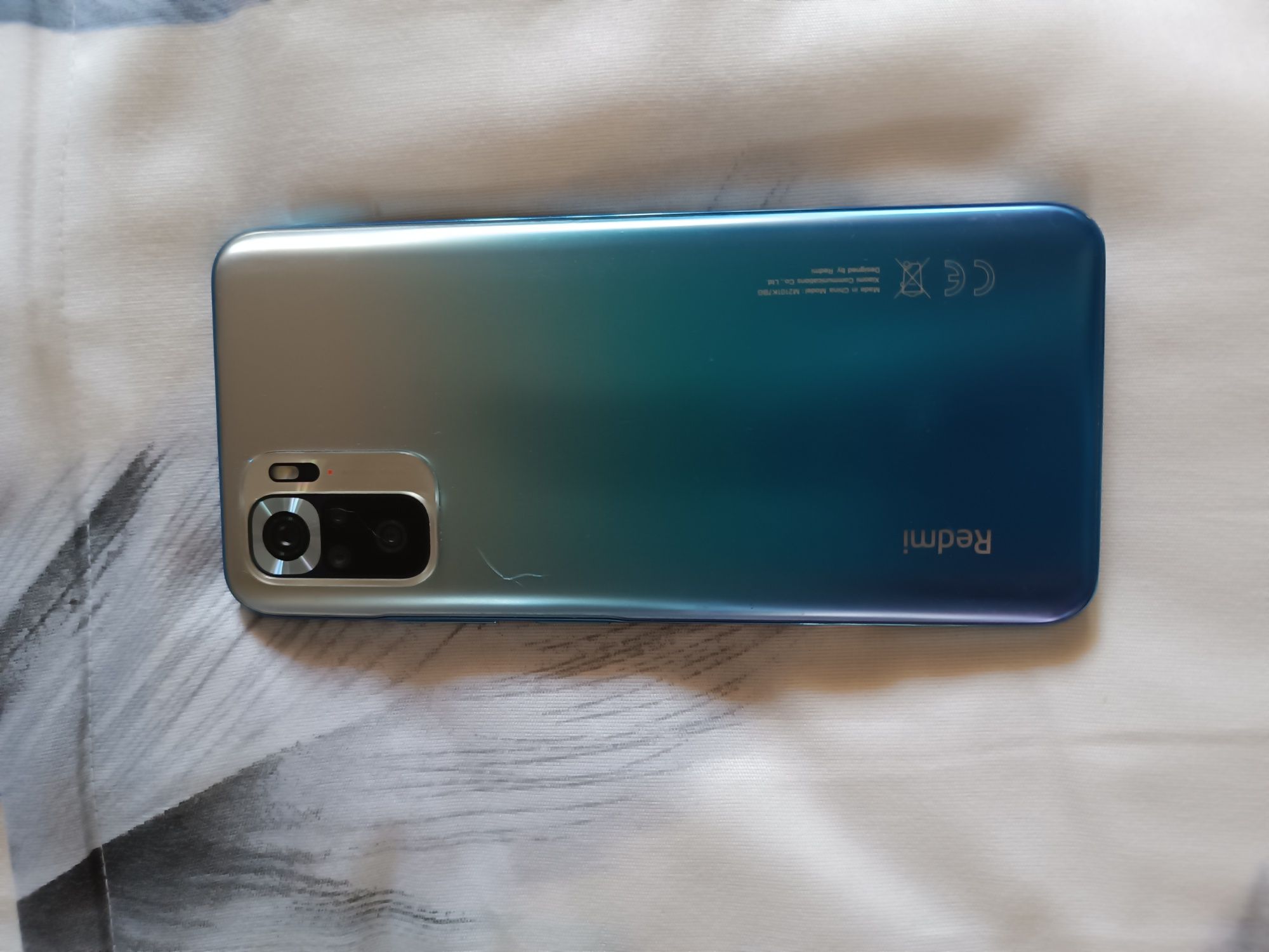 Смартфон Redmi note 10S Ocean blue 6/64 гб 8 ядерн.процессор