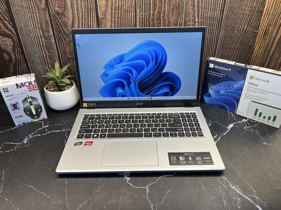 Ноутбук для офиса Acer Aspire 3 | Ryzen 5-7520U | 8GB | 512GB SSD