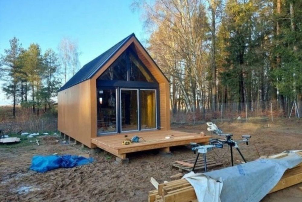 Cabane A-frem din lemn