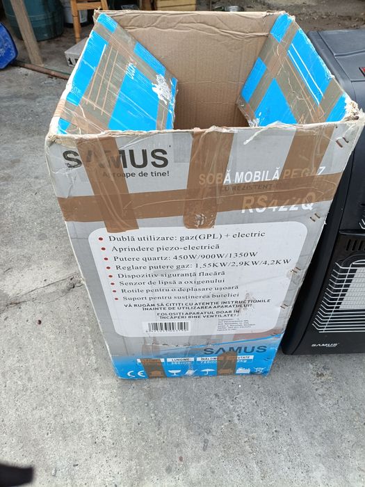 Soba de încălzire pe gaz și Electric