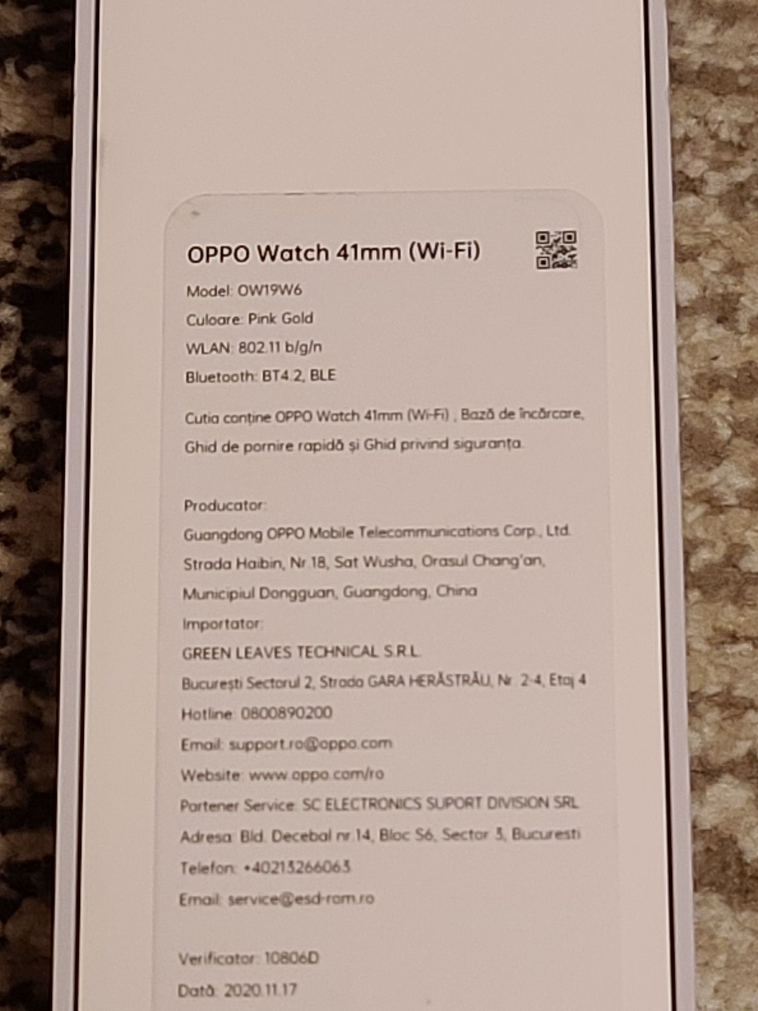 Oppo watch 41mm wifi
