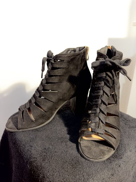 Sandale superbe, negre, 36