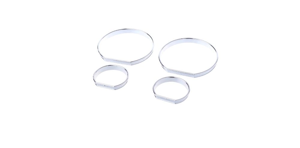 Set 4 Inele Ceasuri Bord Cromate pentru BMW E46