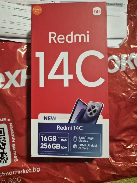 Xiami Redmi 14 C 16GB ram, 256GB rom nov,color sage green, гаранция