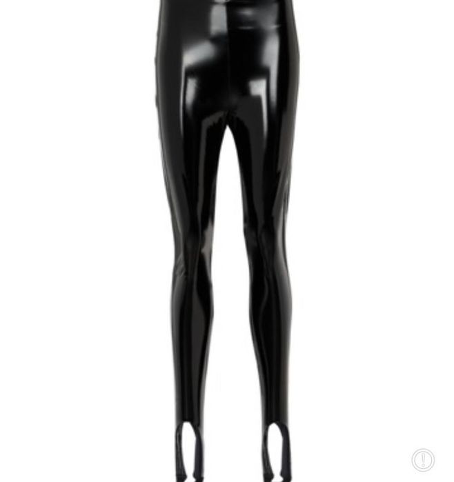 Colanți Termici din Piele cu Talie Înaltă & Banda sub Talpă