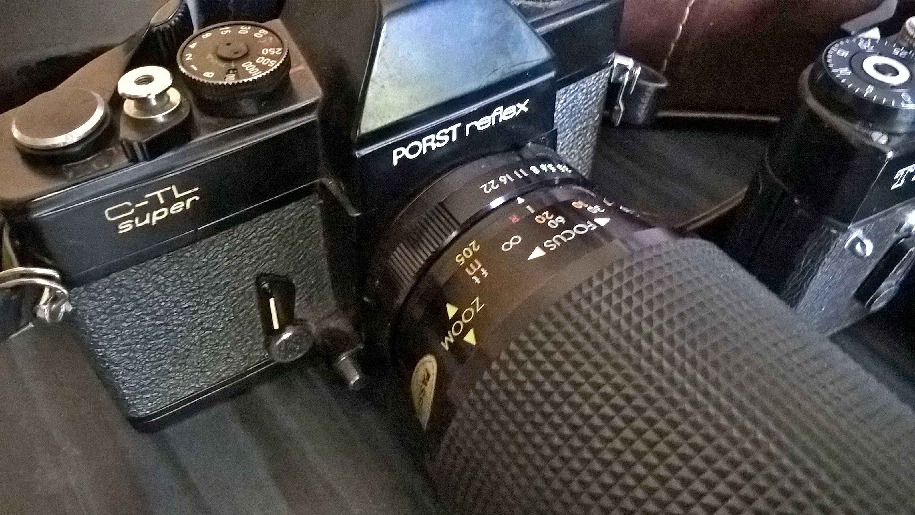 ZENIT TTL 135mm foto film 35mm PORST C-TL super teleobiectiv 75-205mm