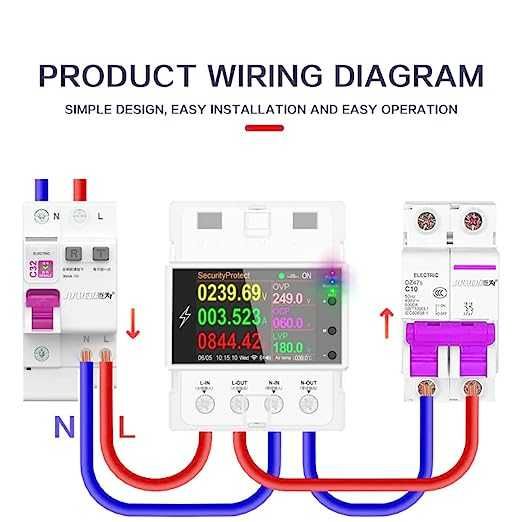 Двутарифен 100Amp Wi-Fi SMART ЕЛЕКТРОМЕР Прекъсвач предпазител 5-в-1