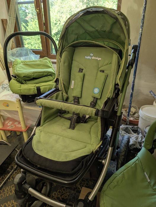 Голям комплект бебешка количка Baby Design 3в1 LUPO + подаръци