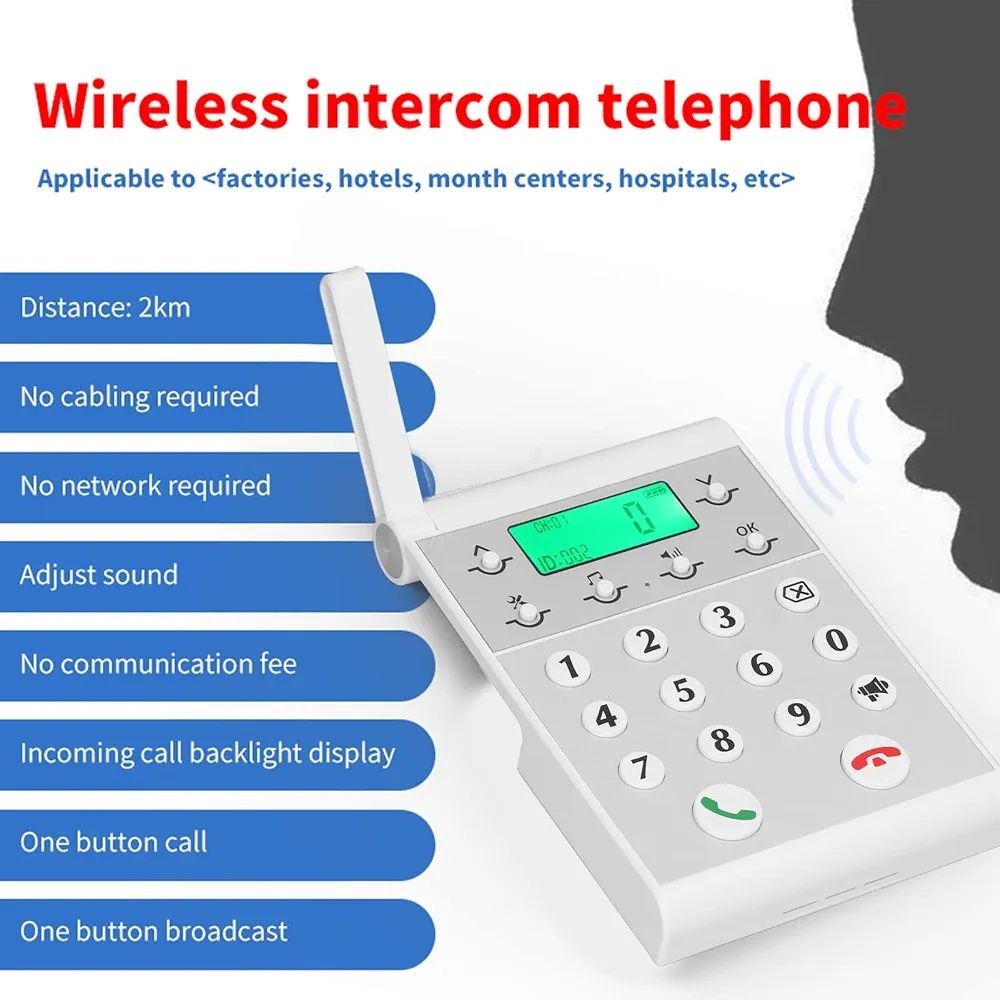 Беспроводной переговорное устройство интерфон, рация, interphone T3-M