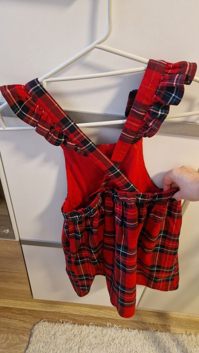 Карирана червена рокля H&M