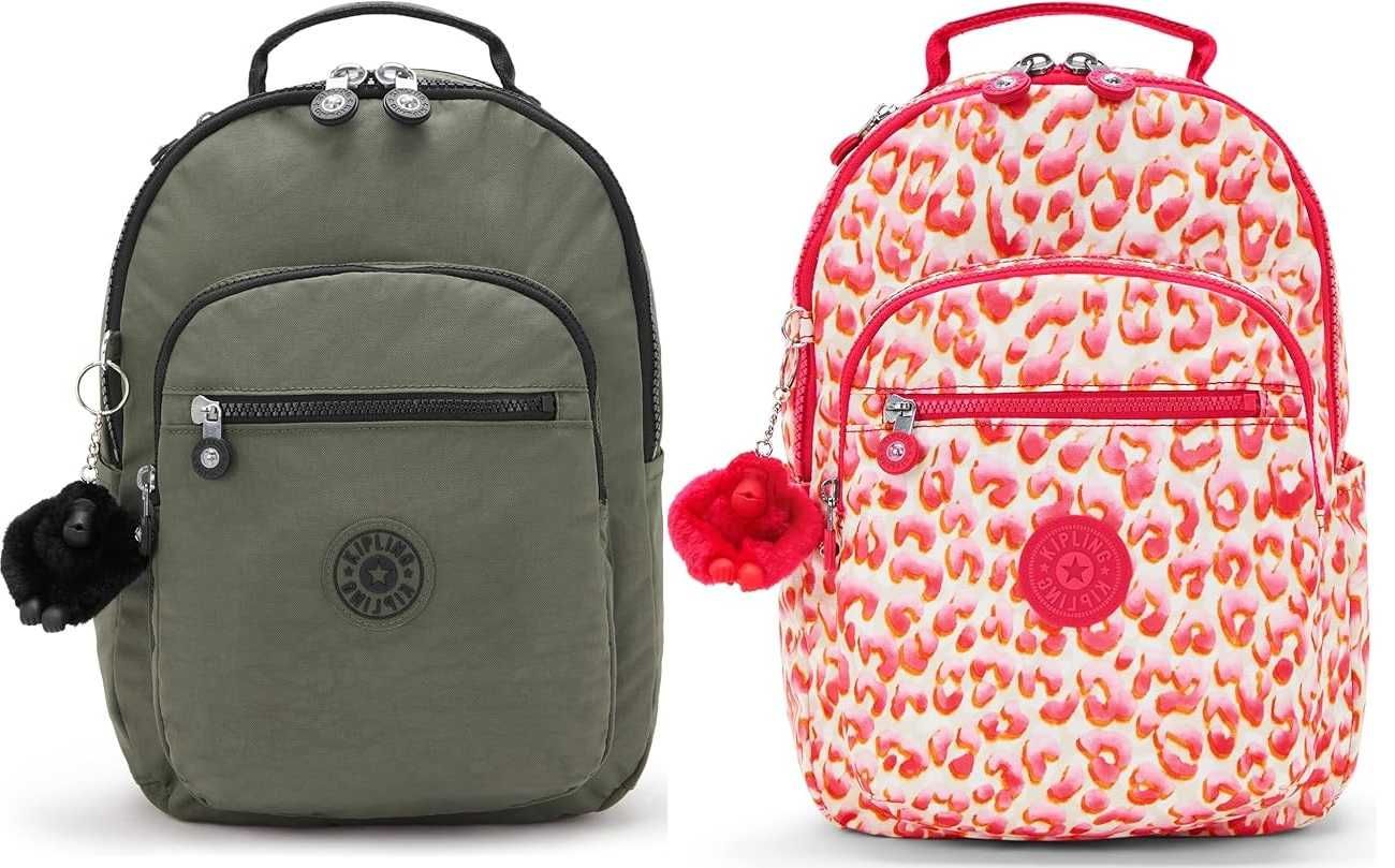 Kipling Seoul S Раница с отделение за таблет с маймунка аксесоар