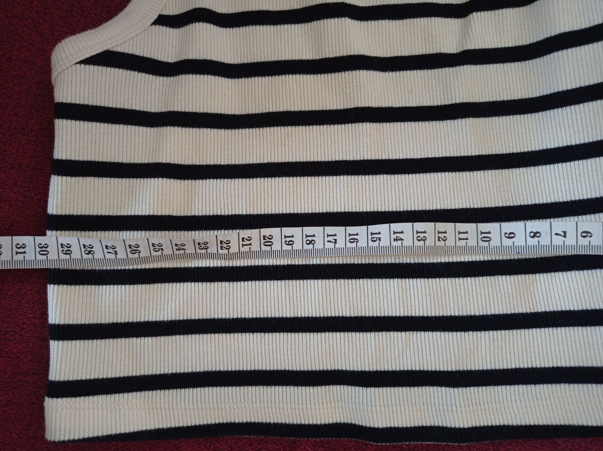 Къс потник от рипсено трико H&M , S
