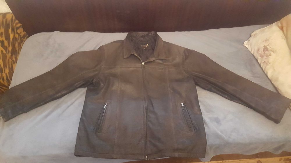 Голямо мъжко кожено яке от естествена кожа