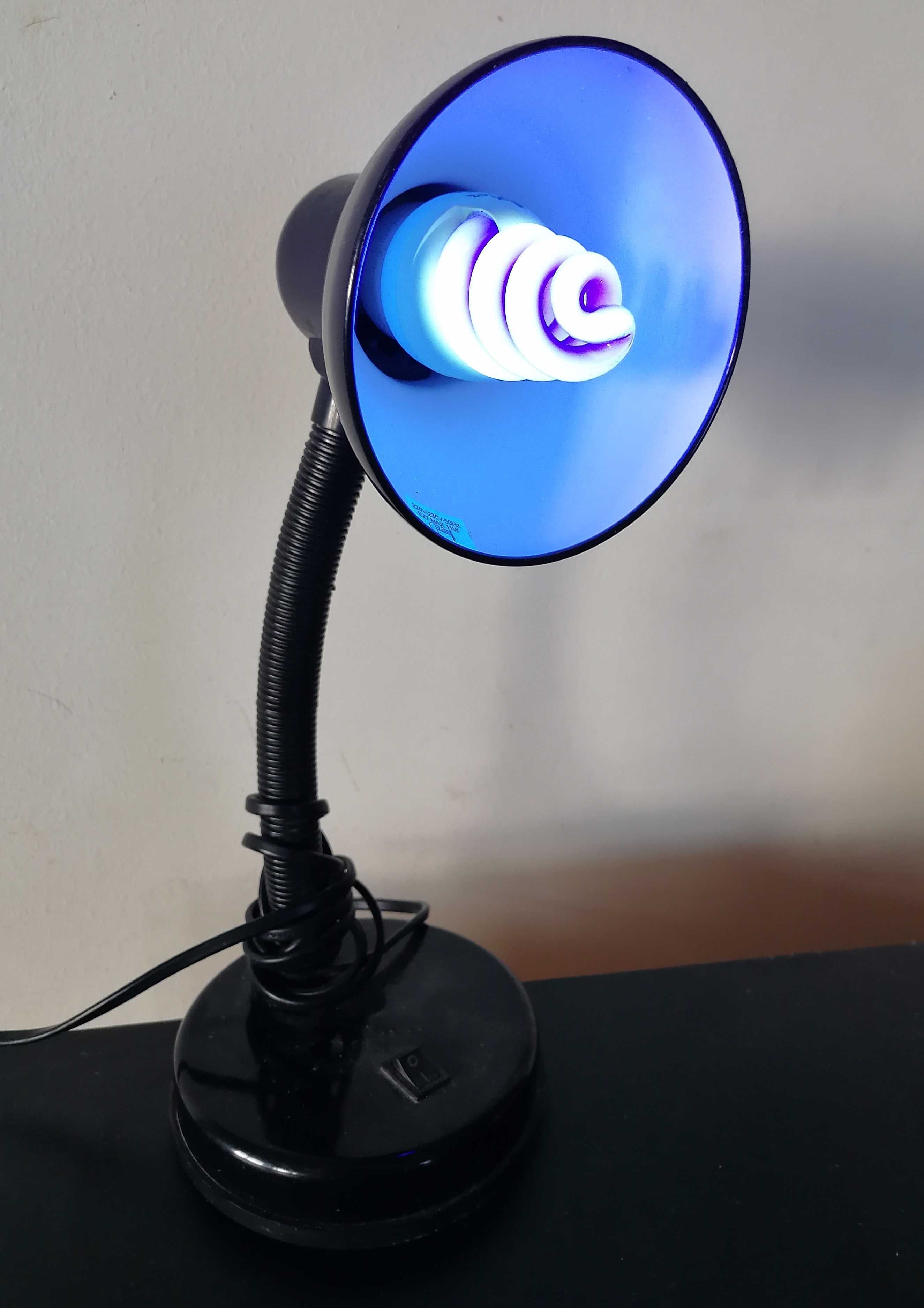 Lampa birou Klausen Harry cu bec UV Ultraviolete E27 Veioza Clasica