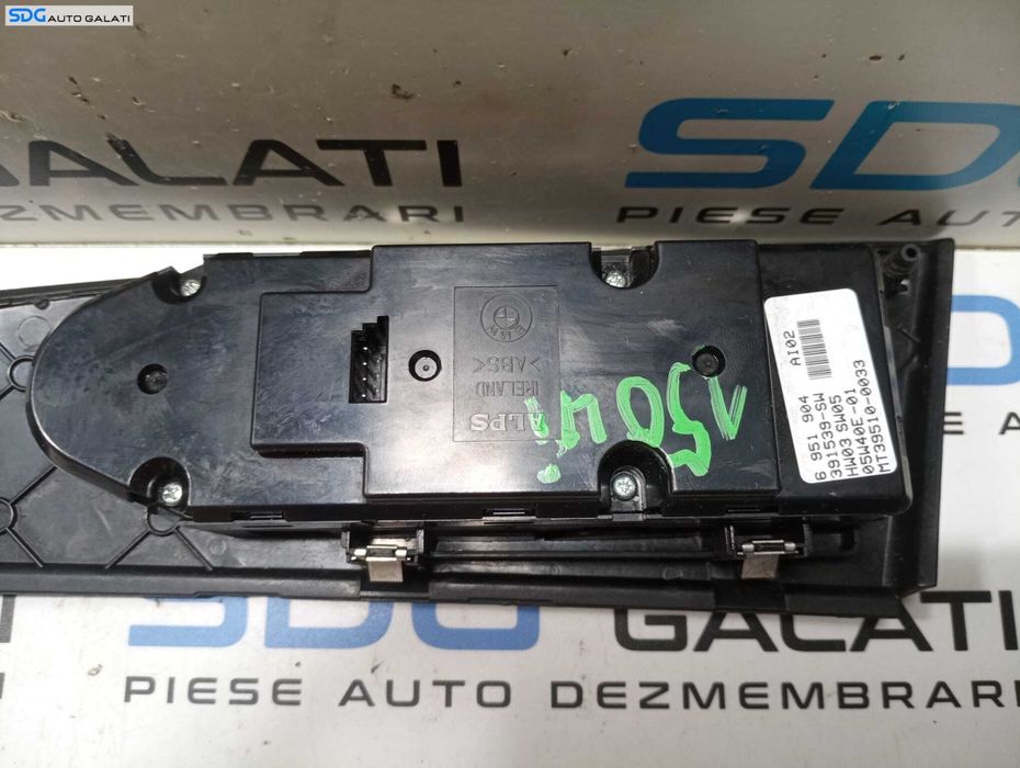 Butoane Geamuri Buton Actionare Reglaj Geamuri Stanga Fata BMW Seria 5 E60 E61 2004 - 2010 Cod 70342879 6951904 [M5767]