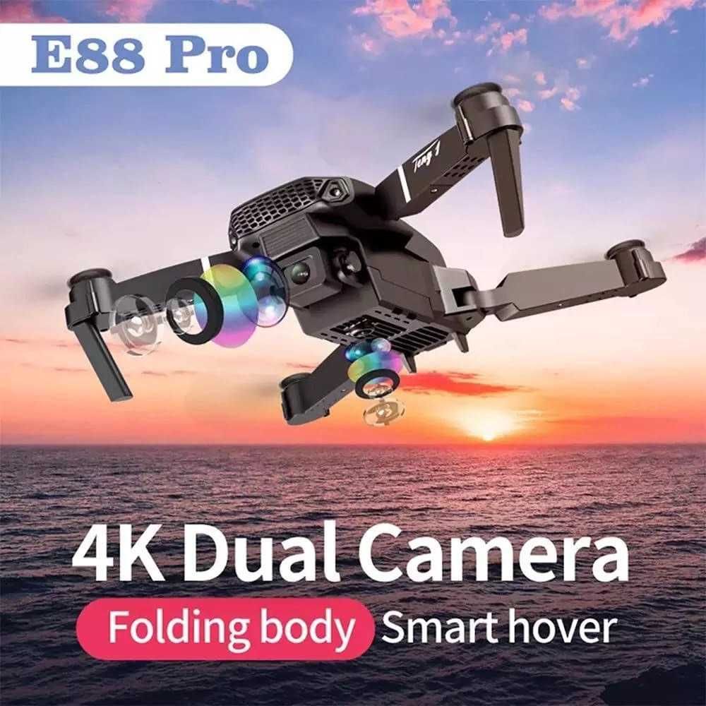 Дрон Е88 Pro, 4K HD камера, полет 15мин 200м
