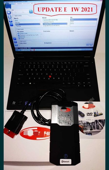 Kit Tester Auto Multimarca Turisme&Camioane + Laptop Lenovo I5