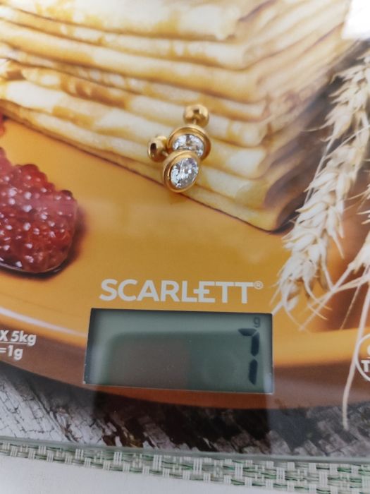 Золотые пуссеты 585