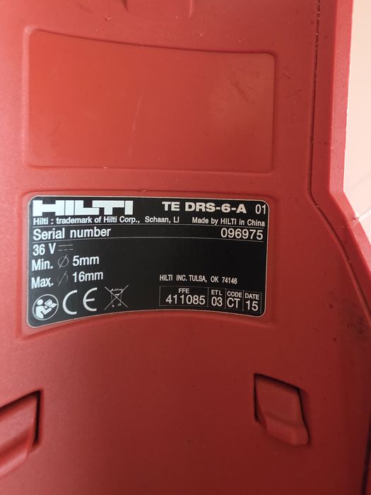 Aspirator rotopercutor Hilti TE DRS 6-A