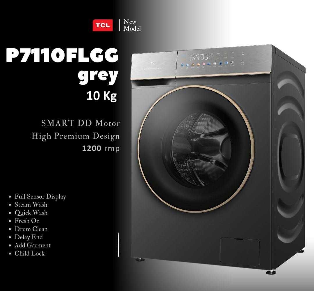 Стиральная машина TCL 10KG сенсорный DD мотор ДОСТАВКА БЕСПЛАТНО