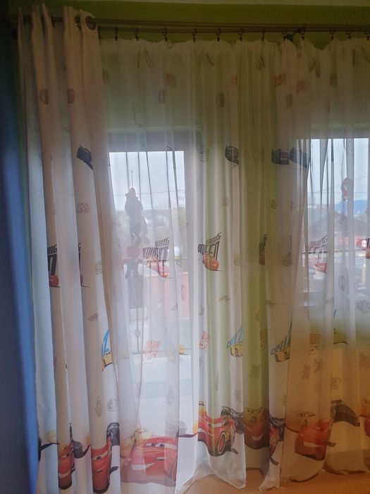 Perdea copii cu masina McQuin+draperii cu masina mcQuin.