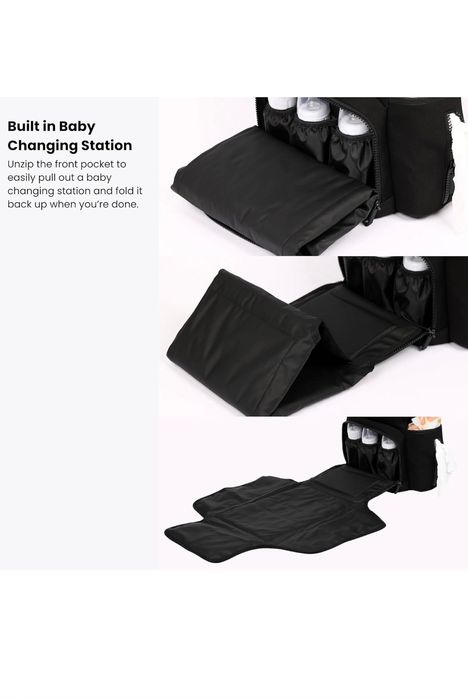 Раница за бебешки пелени Augie Dean Diaper Bag