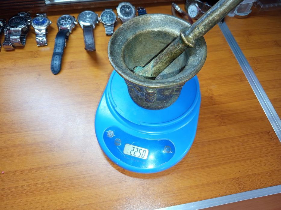 Mojar din bronz masiv, aproximativ sec XVII-XVIII