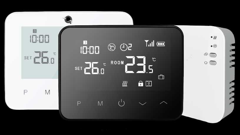 Termostat inteligent wireless Q20, Aplicatie iOS/ Android, 4 programe