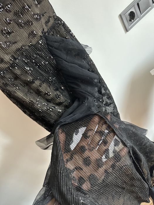 Replica moda нова официална черна рокля с етикет, ХС размер