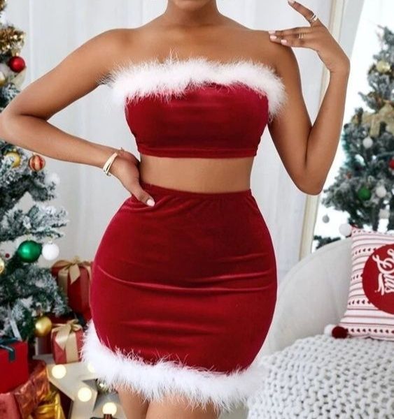 Санта женский костюм