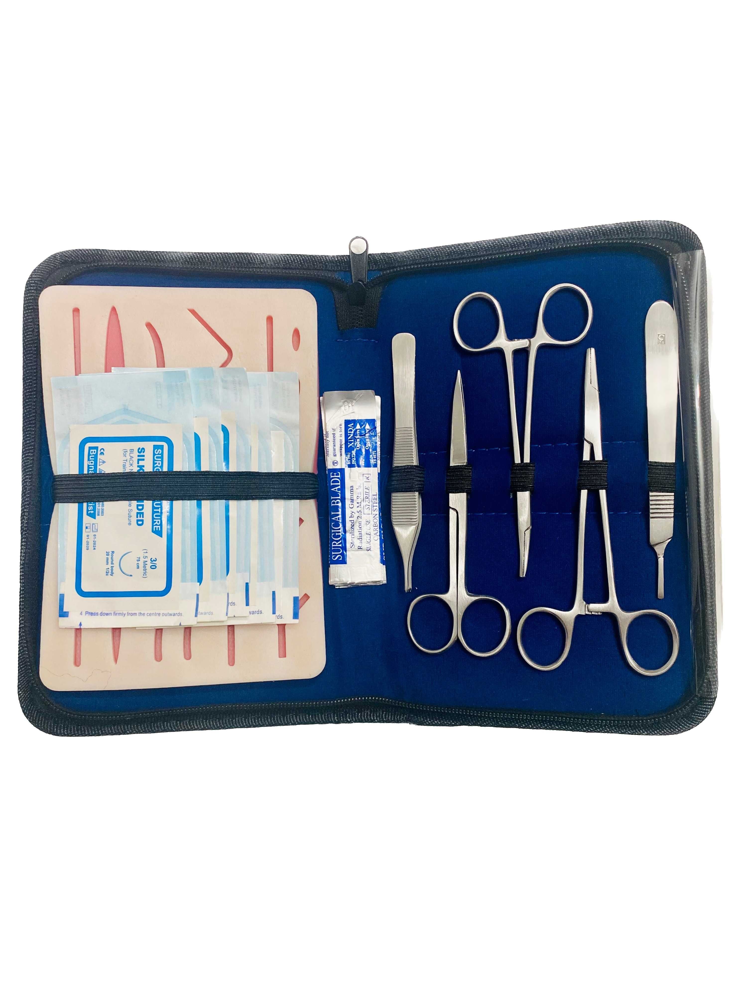 Kit profesional pentru suturi chirurgicale, Suture Expert, Albastru