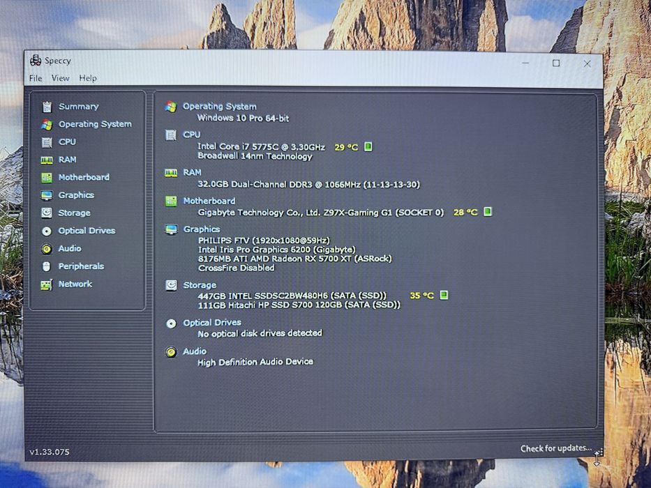 Kit Intel i7 5775c + placa de baza + 32gb ram + cooler stock.