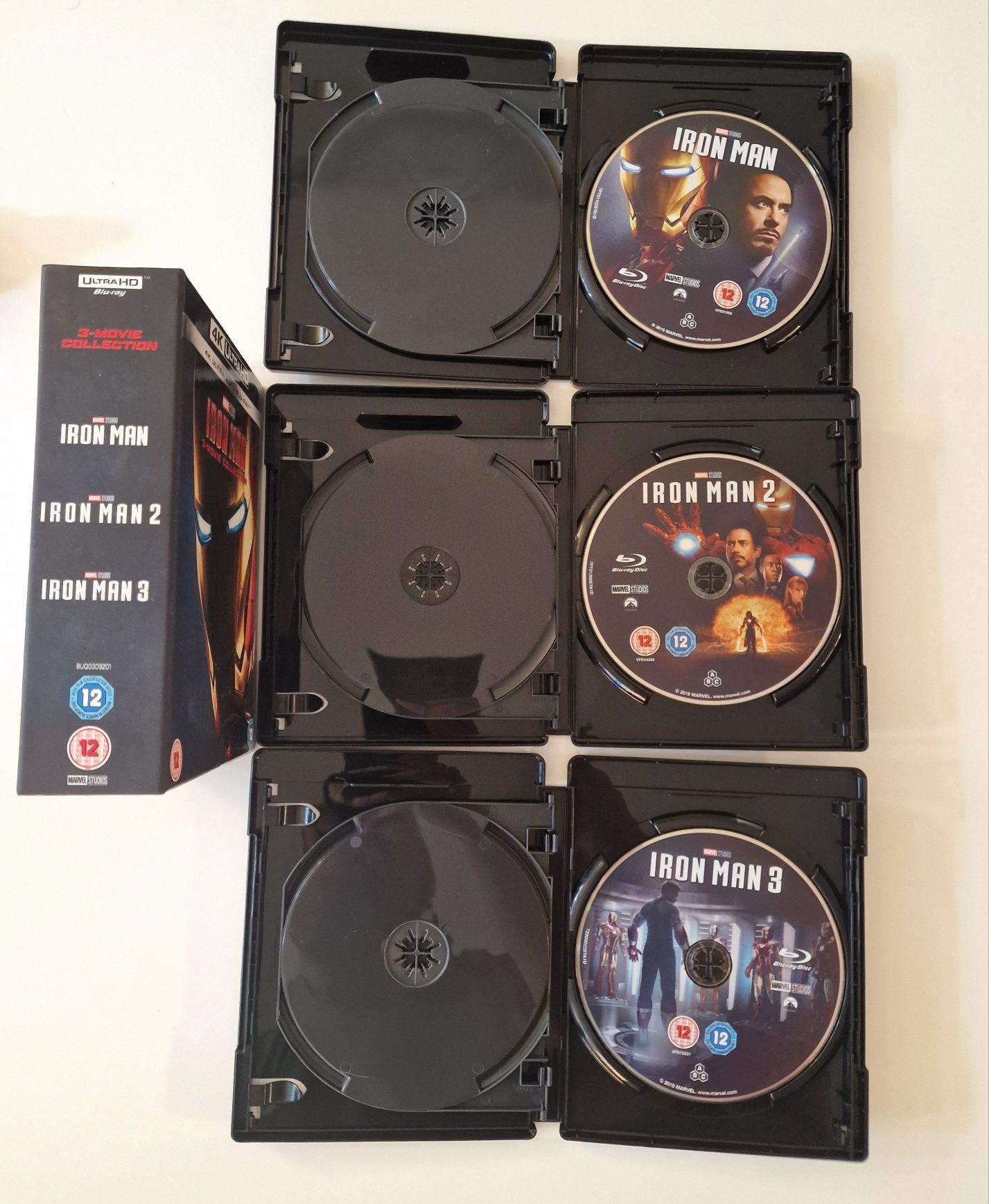 НОВ Marvel Iron man 3-Movie Collection 4K UHD + Blu-Ray