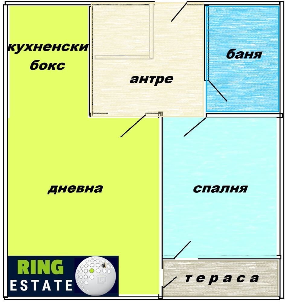 Продава се Двустаен апартамент в Пловдив, Южен - 62 кв.м за 2178 €/кв.м - Снимка #1