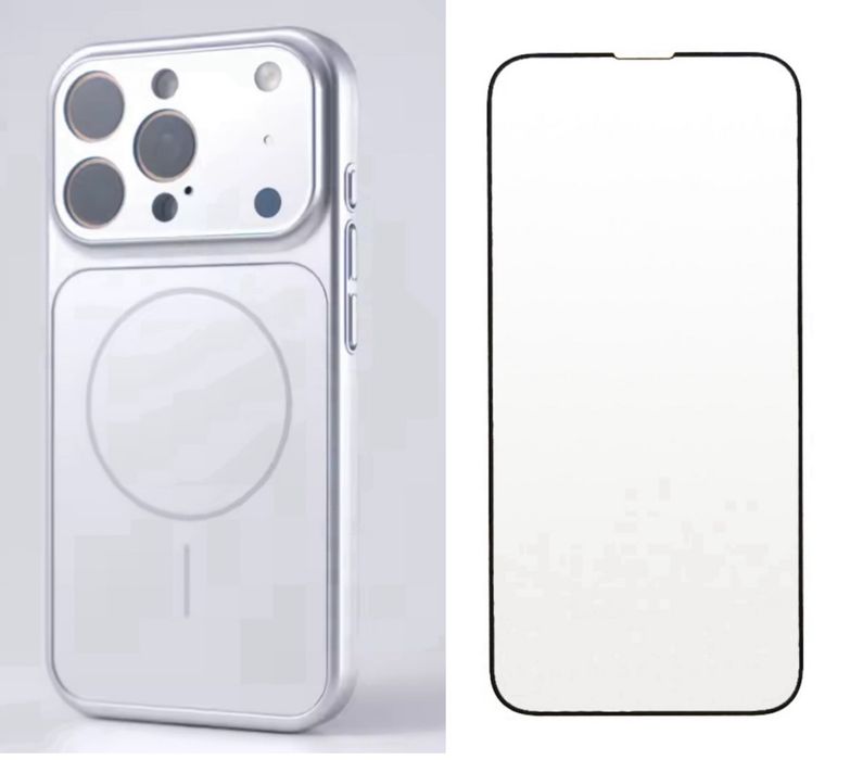 Husa MagsLens si Folie Sticla Clara - Iphone 15/15 PRO/15 PRO MAX