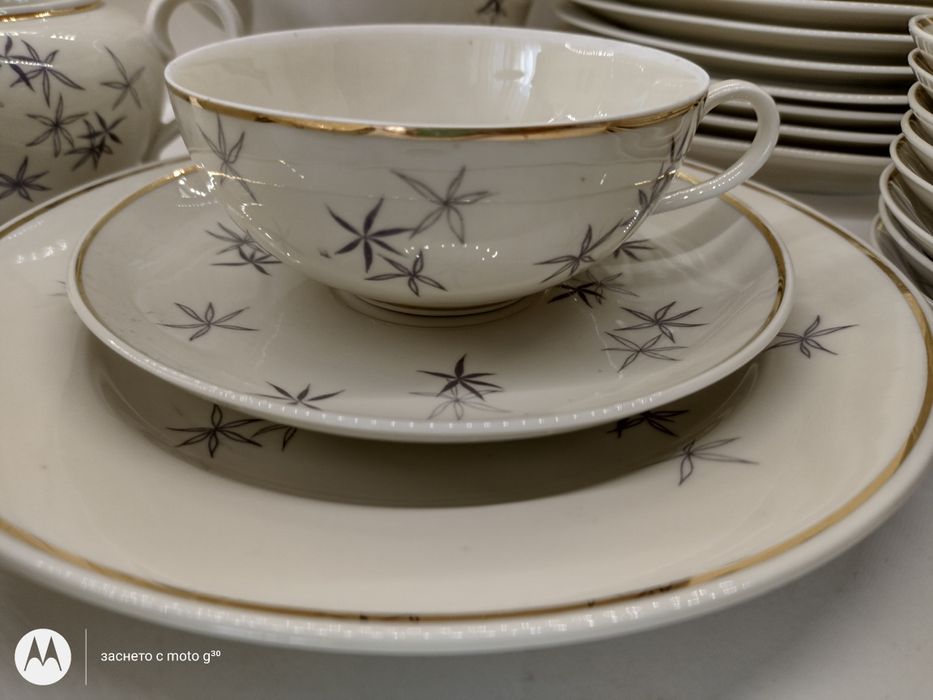 Сервиз за чай или кафе за 6 човека Lettin 1956-1969