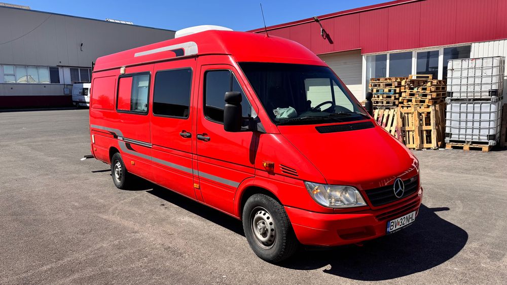 CamperVAN Sprinter, omologat, rampa moto, AC motor+AC casa,webasto