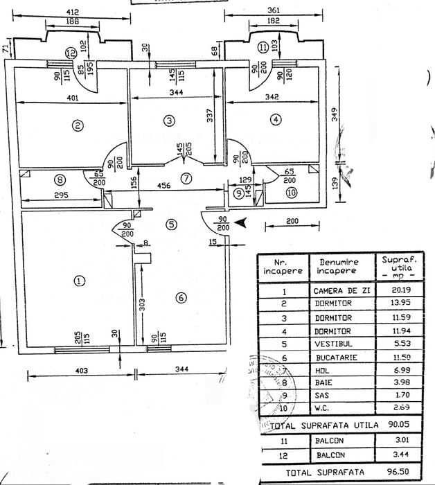 Vand Apartament 4 camere zona Sebastian - 13 Septembrie