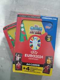 Topps Euro 2024 cutie 44 carduri + 4 international icon limited editio