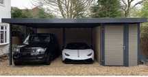 Carport auto cu magazie